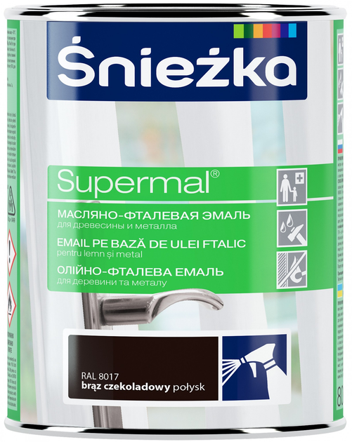 ъФарба Sniezka 0,8л Шоколад МАТ RAL 8017