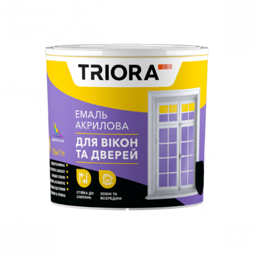 Фарба Triora д/вікон, дверей біла 2,5л